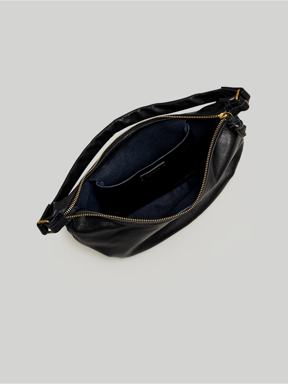 Madewell Black Leather Crescent Shoulder Bag - Picture 2 of 10